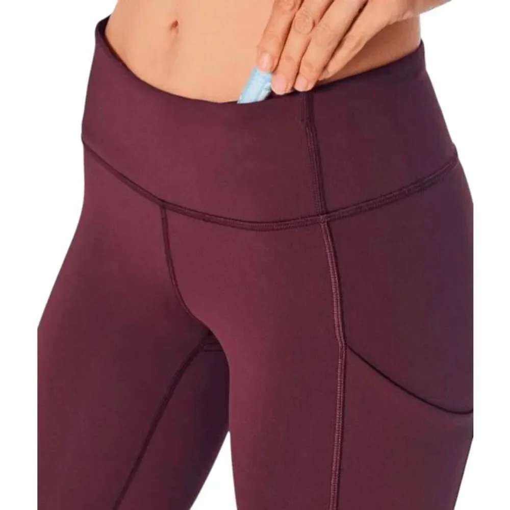 LULULEMON ATHLETICA Speed Up Tight V (28') In Garnet Size 6